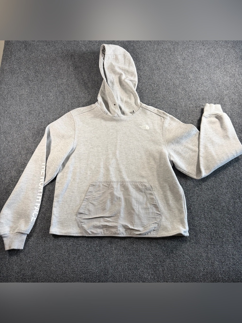 The North Face Tech Hoodie Gray Men's Size Small Pullover Casual Hiking